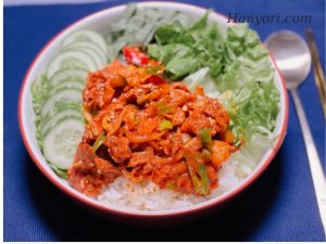 Thịt lợn xào cay kiểu Hàn (bulgogi thịt heo)