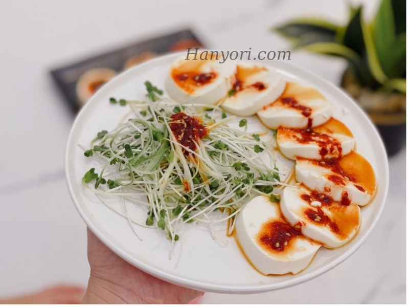 cách làm salad đậu hũ non kiểu Hàn